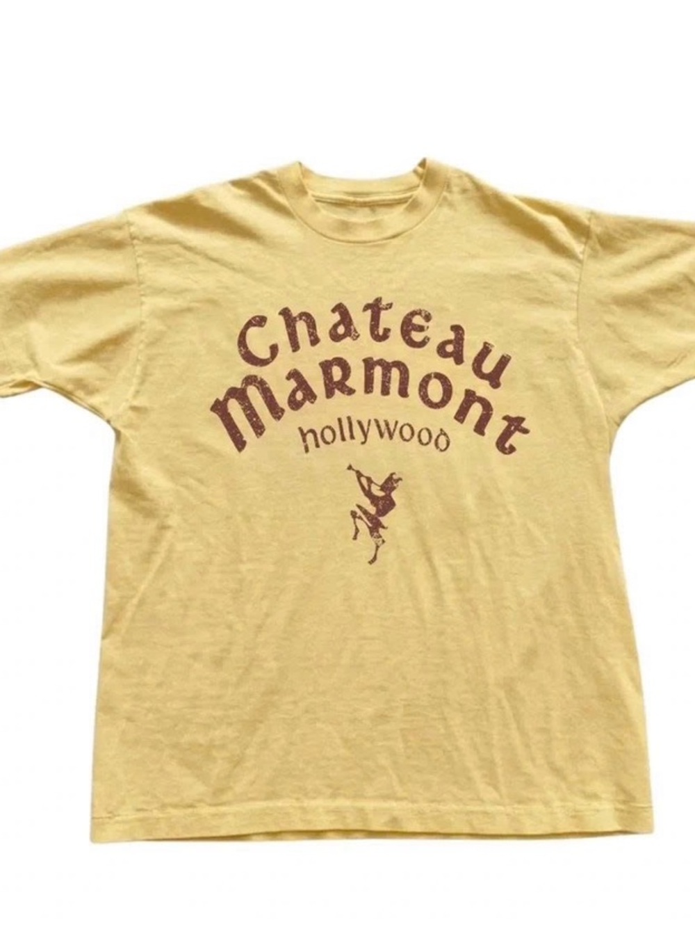 Gildan Yellow Chateau Marmont Graphic Tee